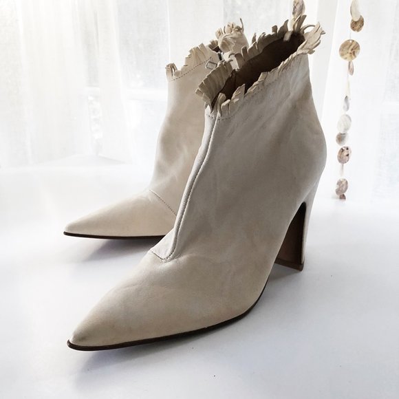 Free People, Lawless Western Inspired Ankle Boots with Fringe, Size 37 - Picture 1 of 9